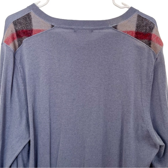 Burberry Brit V-Neck Pullover Sweater Blue XL - Picture 5 of 8